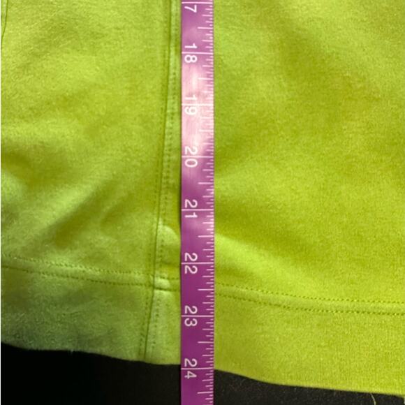 Lady Divots Green Full Zip Front Golf Jacket Size L Pima Cotton Lightweight - Picture 8 of 11